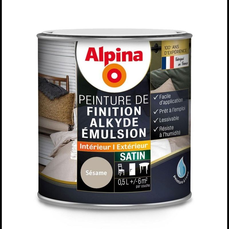 ALKYDE EMULSION SATIN 0,5 L SESAME