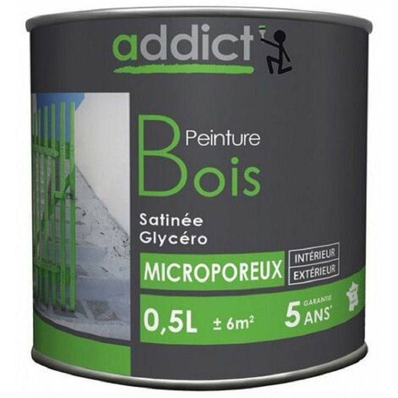 ADDICT PEINT BOIS SATIN 0L5 BRUN