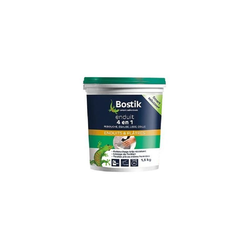 ENDUIT REBOUCHAGE EGALISE LISSAGE ET COLLE 4 EN 1 POT 1,5KG