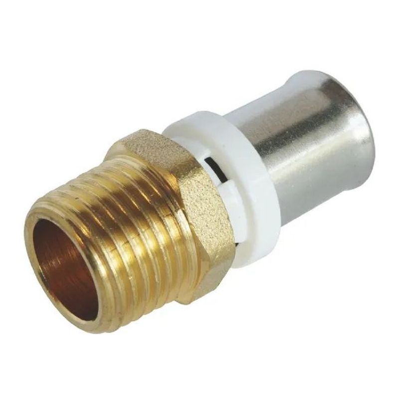 MULTICOUCHE A SERTIR MULTIPROFIL RACCORD DROIT M 3/4 - Ø16