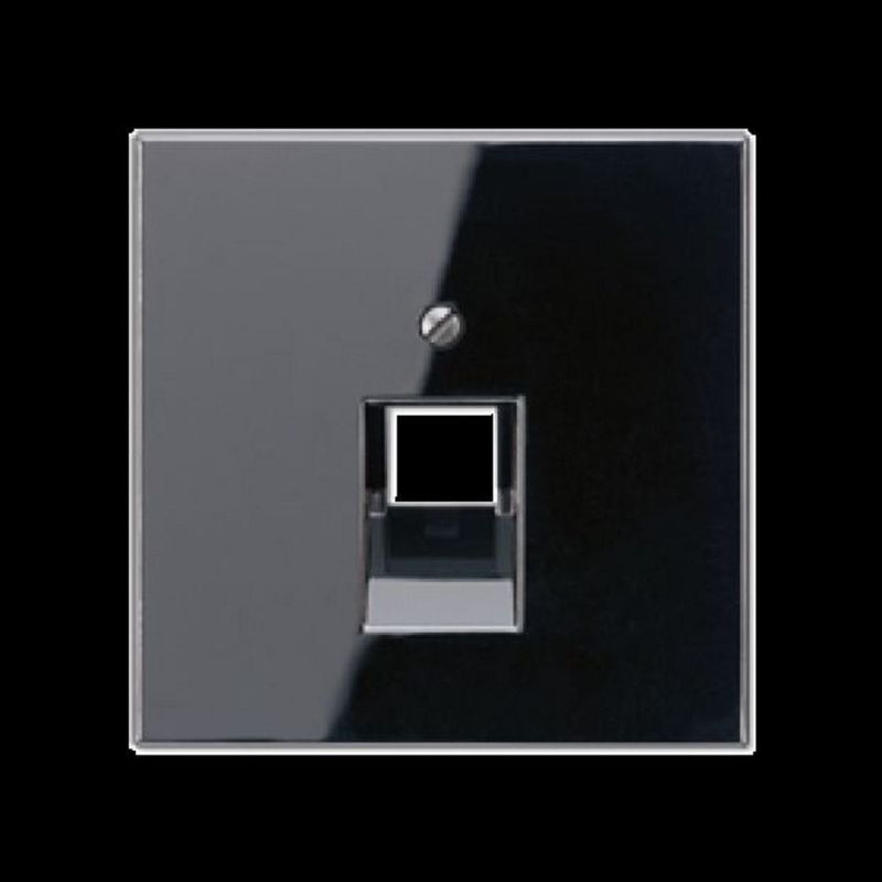 Serie A Enjoliveur prise RJ45 noir brillant