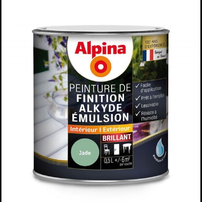 ALKYDE EMULSION BRILLANT 0,5 L JADE