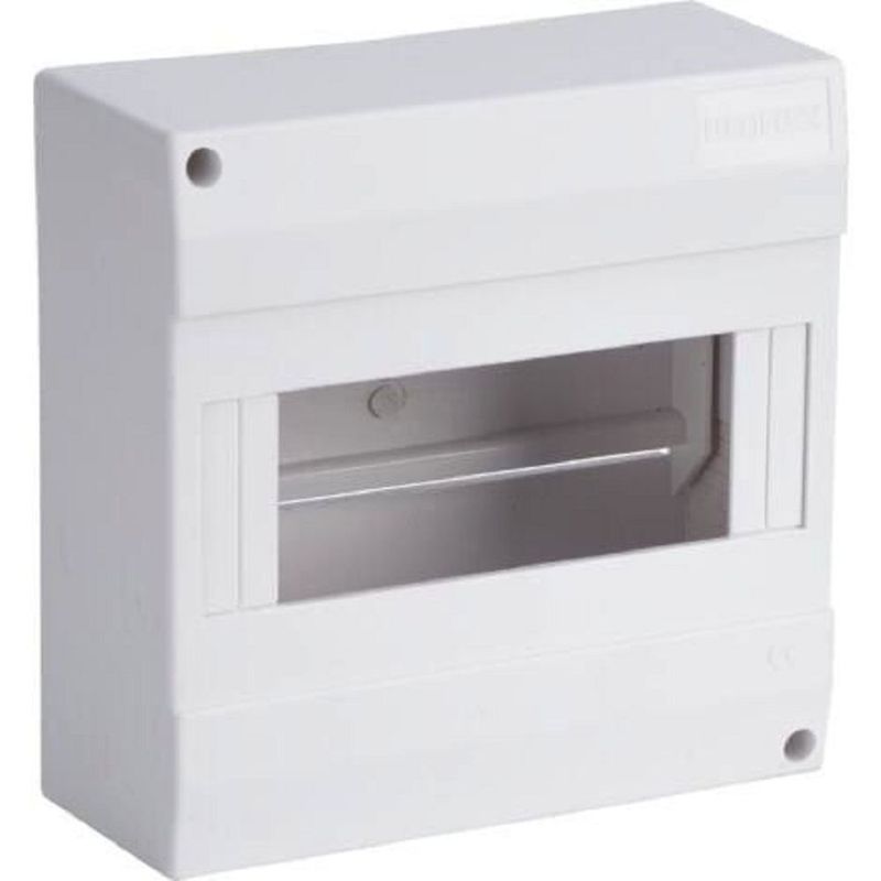 COFFRET VIDE 1 RAIL/8MODULES 160X232X94MM BLANC