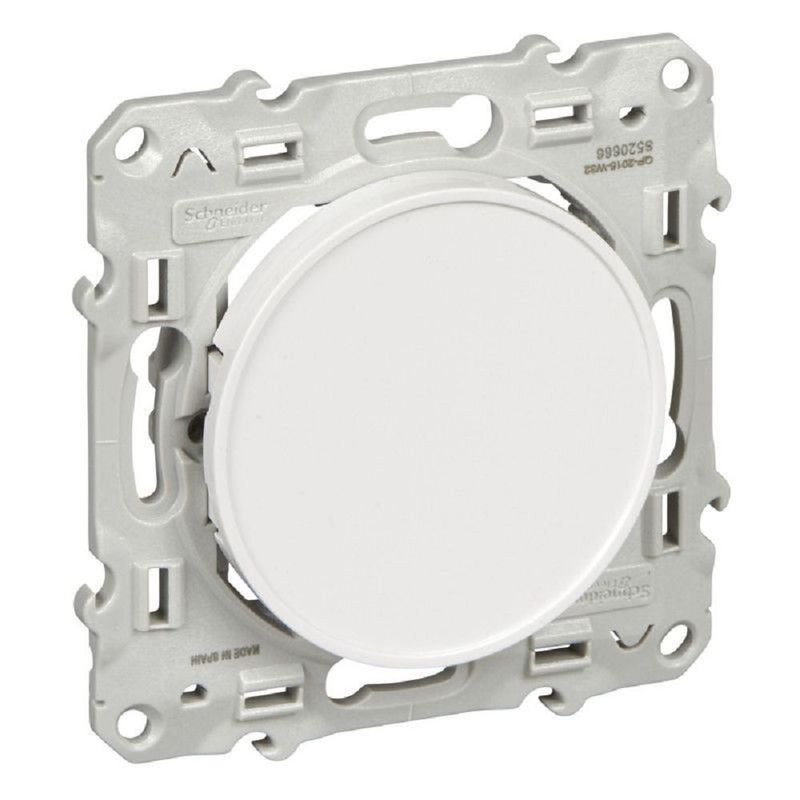 Odace - Obturateur blanc (RAL 9003) - Fixation par vis