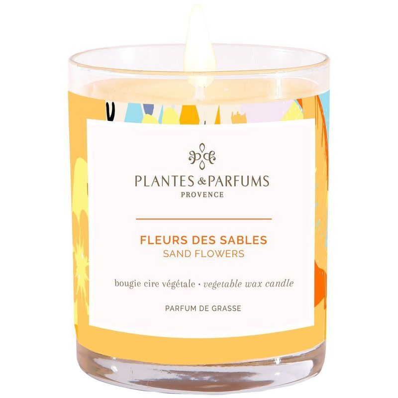 BOUGIE VEGETALE PARFUMEE 180G FLEURS DES SABLES