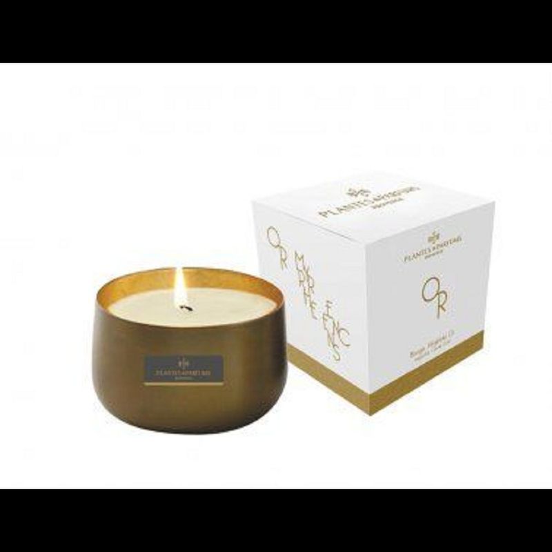 Bougie Végétale Parfumée 260g Or avec étui