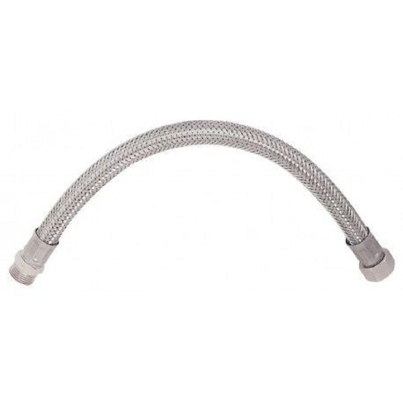 FLEXIBLE ALIM. INOX MF 1/2 - 1/2 L:300 DN13 PLAQUETTE 1 PIÈCE