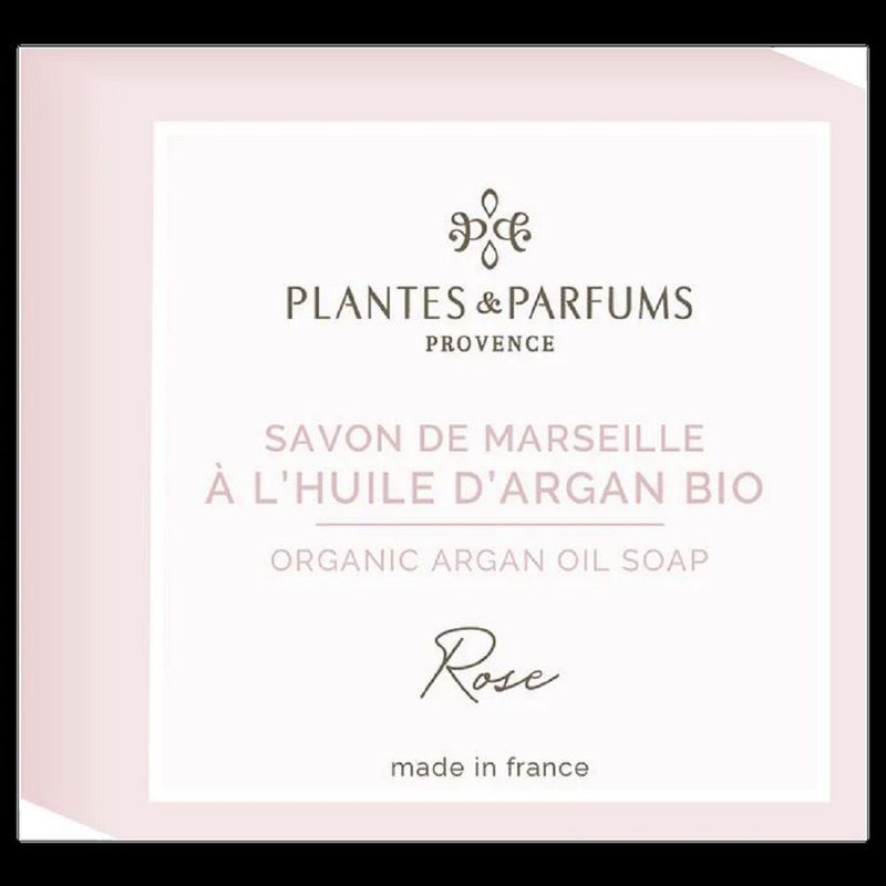 Savon de Marseille 100g à l'Huile d'Argan - Rose
