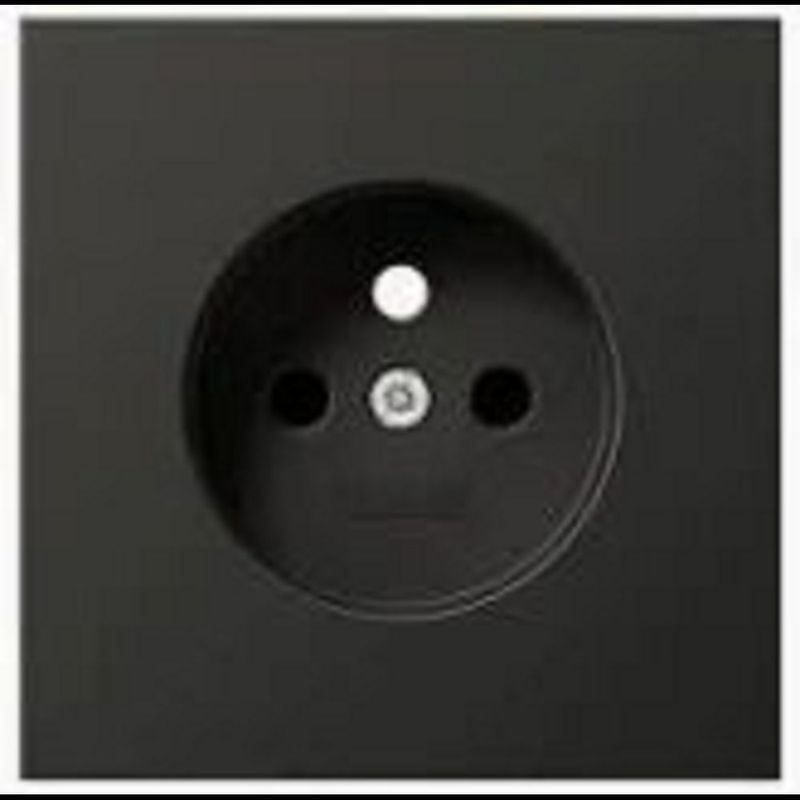 Serie A Enjoliveur prise 2p+t noir anthracite JUNG
