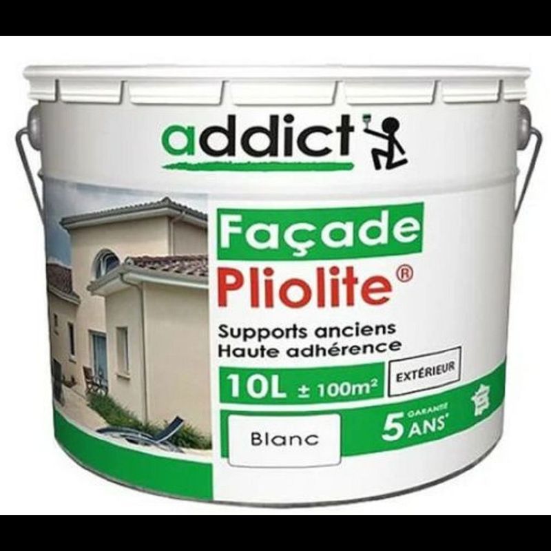ADDICT FACADE 100% PLIOLIT.10L-BLANC