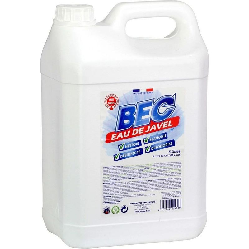 JAVEL BEC BIDON 2,6% 5 LITRES TP2 4