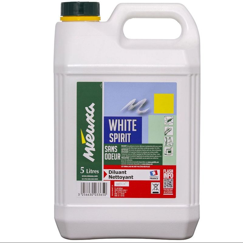 WHITE SPIRIT SANS ODEUR 5 LITRES