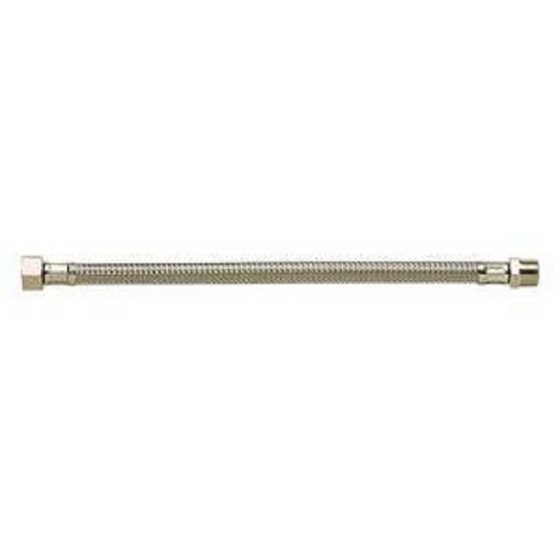 FLEXIBLE ALIM. INOX MF 3/8 - 3/8 L:500 DN8 PLAQUETTE 1 PIÈCE