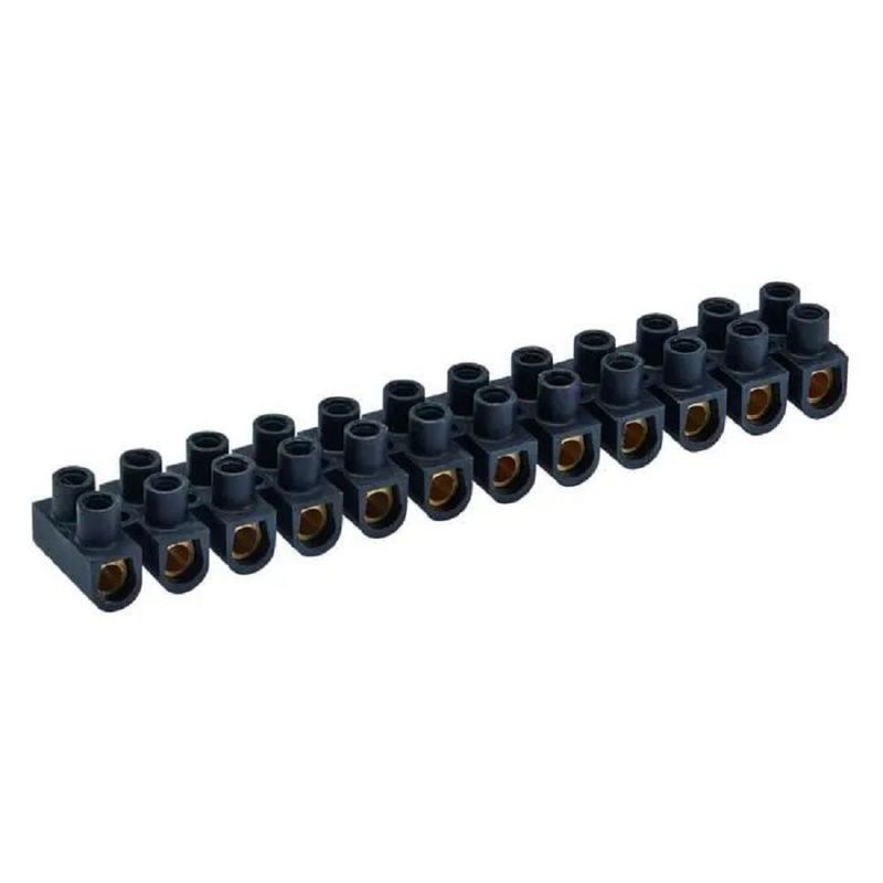 Barrette de connexion 2.5 mm² en polypropylène noire