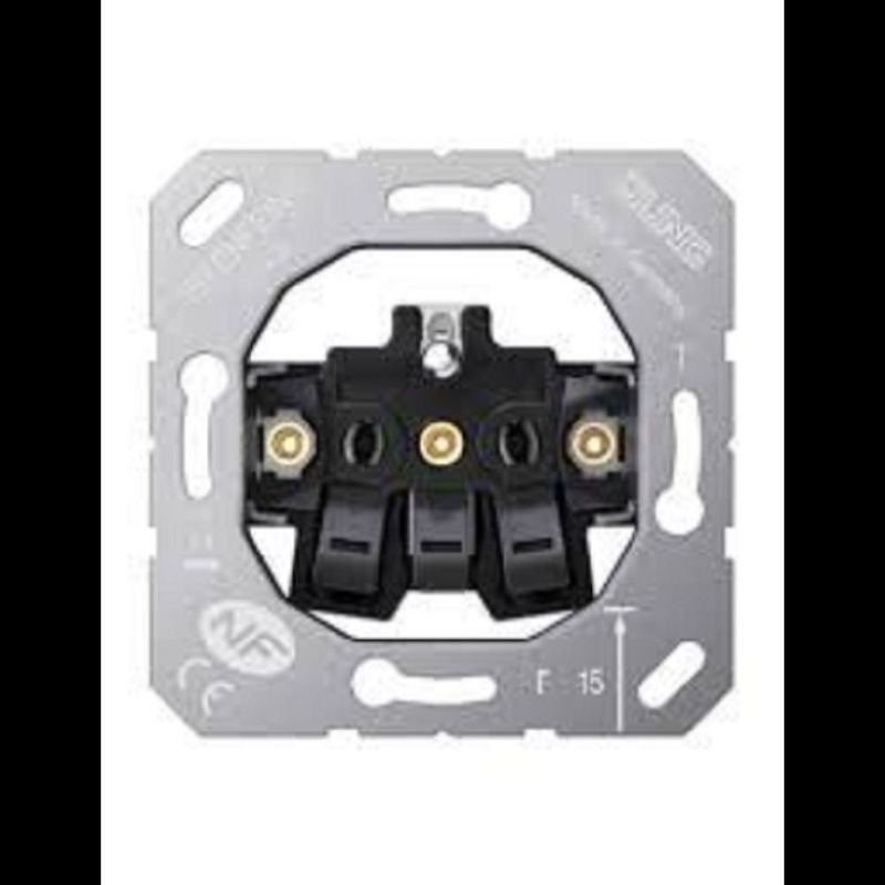 Mecanisme prise 2P+T 250 VAC 10/16 A bornes auto, a vis