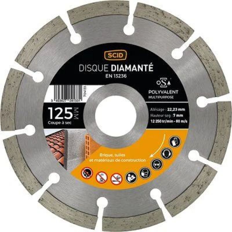 DISQUE DIAMANT POLY MGP-125-07 SEGM