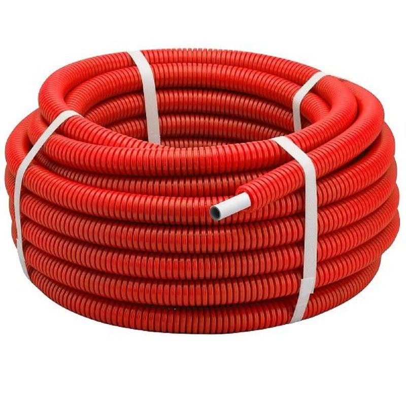 Multicouche tube gainé ROUGE en couronne Ø20 longueur 25 m