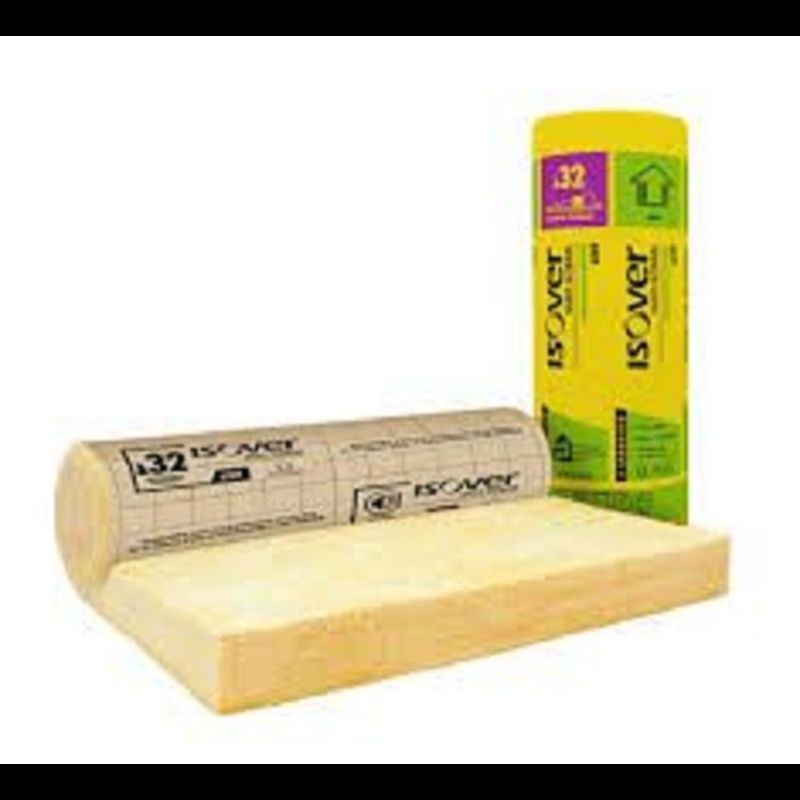 Laine de verre gr32 roule revetu kraft 100mm 270x120cm r=3,15