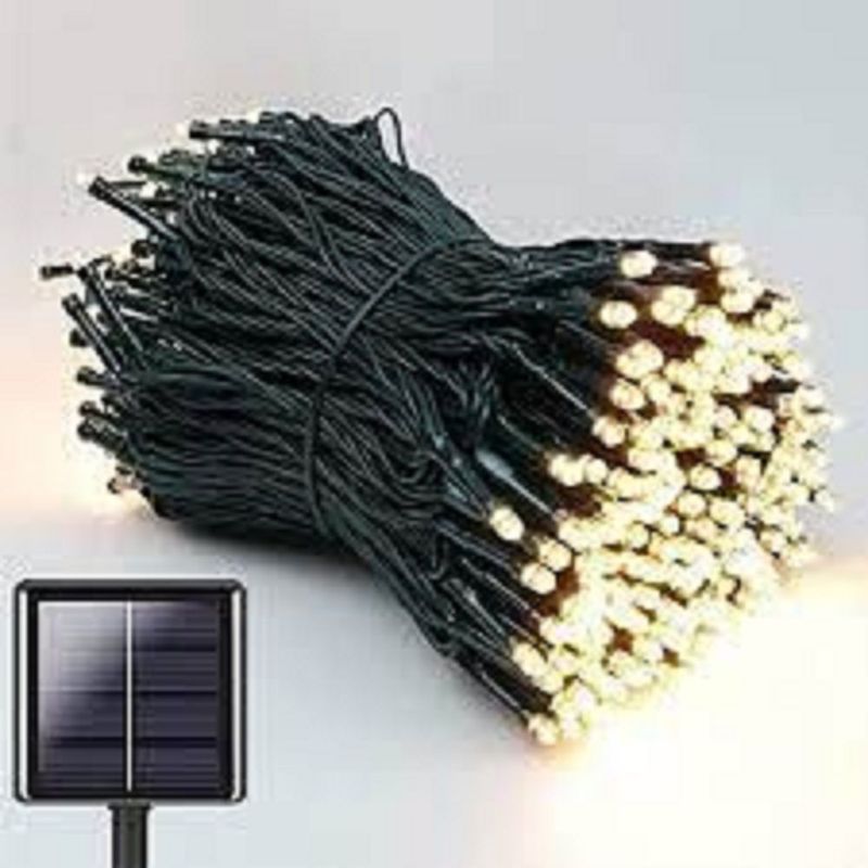GUIRLANDE SOLAIRE LED 20M BLC PUR